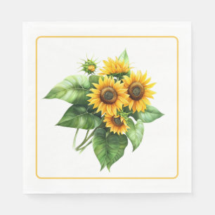 Sunflowers Paper Napkins