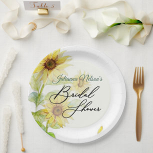 Sunflowers   paper plates