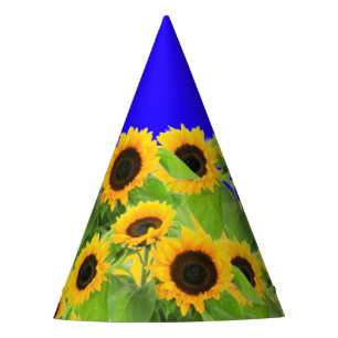 Sunflowers Party Hat Ukraine Flag Colours