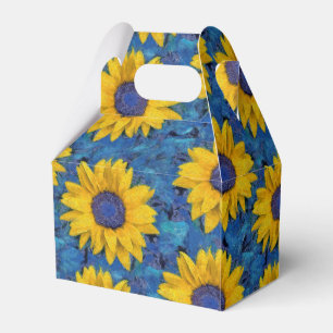 Sunflowers Pattern Favour Box