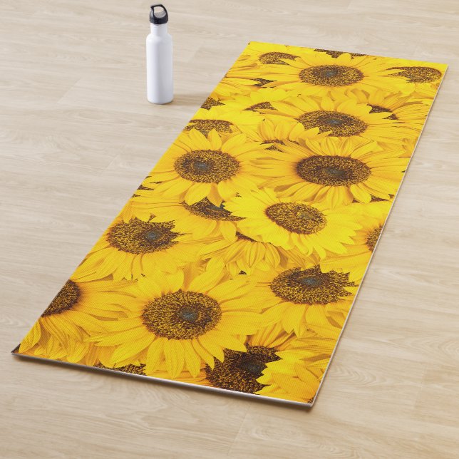 Sunflowers Pattern Yoga Mat (In Situ)