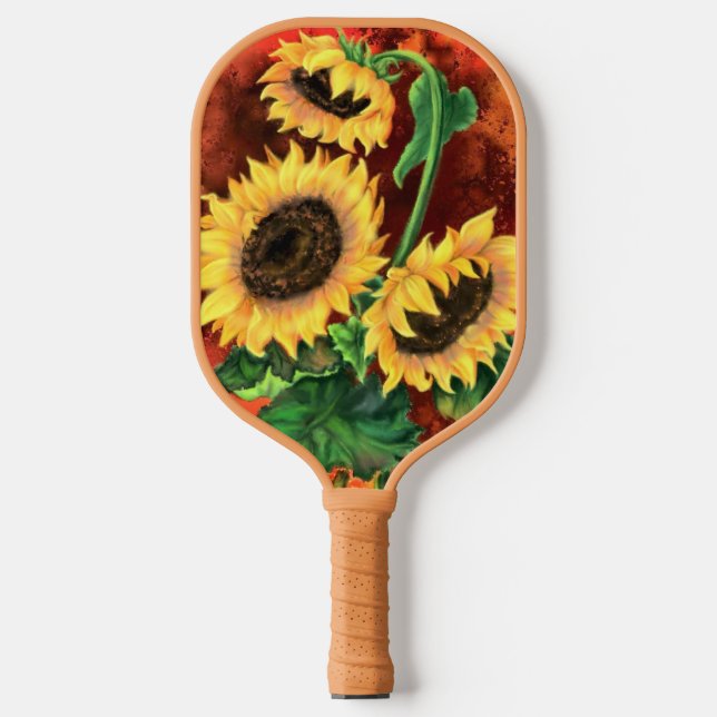 Sunflowers Pickleball Paddle (Front)