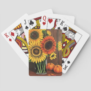 Sunflowers Playing Cards