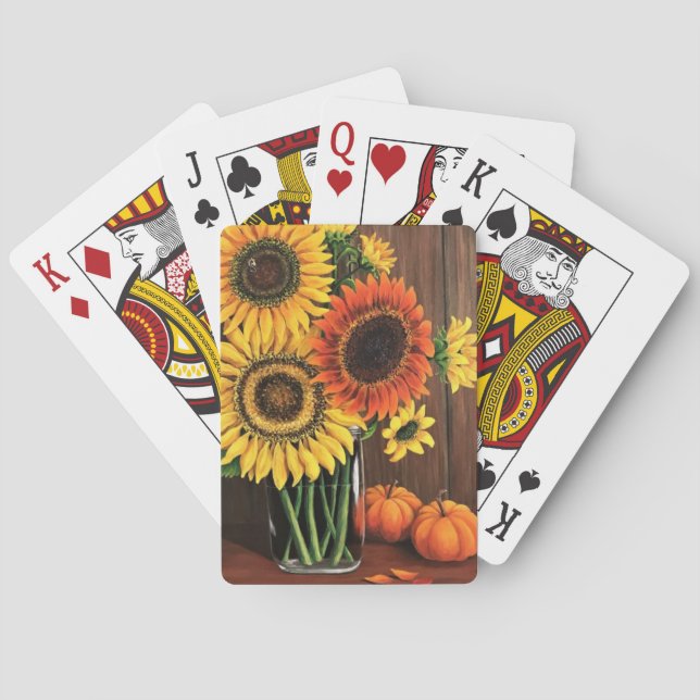 Sunflowers Playing Cards (Back)