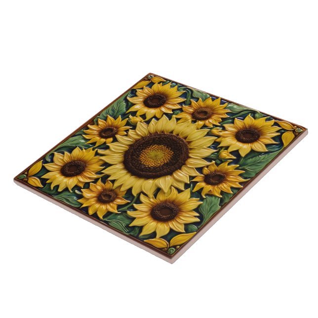 Sunflowers Popular Beautiful Collection Tile (Side)