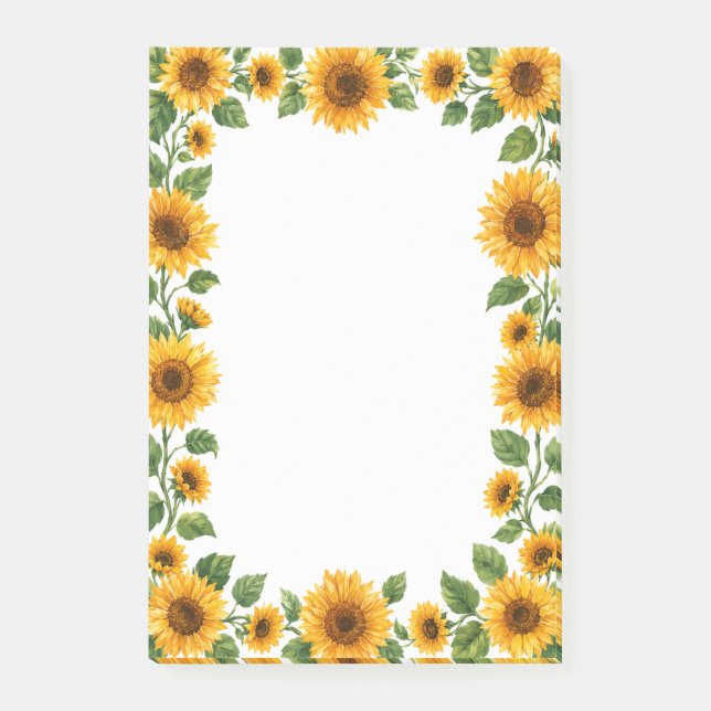 Sunflowers Post-it Notes (Front)