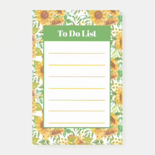 Sunflowers Post-it Notes