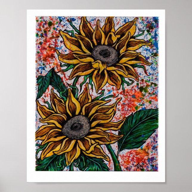 Sunflowers Poster (Front)