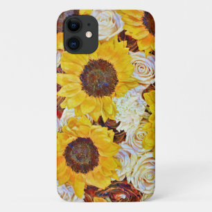 Sunflowers Roses Floral Art Phone Case