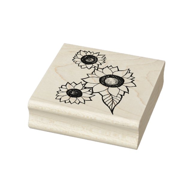 Sunflowers Rubber Stamp (Stamp)