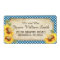 Sunflowers Rustic Country Picnic Wedding Label