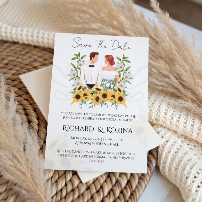 Sunflowers Save the Date Invitation (Creator Uploaded)