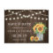 Sunflowers Save the Date Rustic Wood String Lights