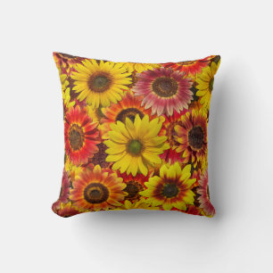 Sunflowers Seamless Pattern Cushion