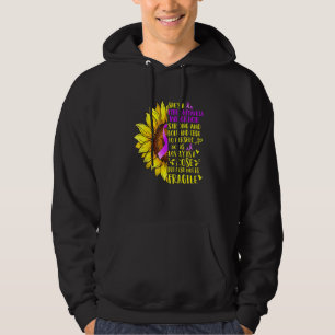 Sunflowers Shes A Fibromyalgia Warrior Awareness Hoodie