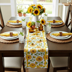Sunflowers Short Table Runner