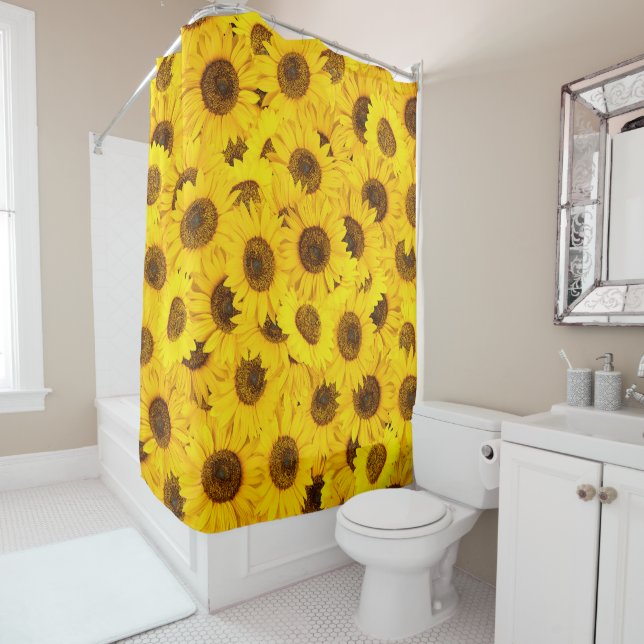 Sunflowers Shower Curtain (In Situ)