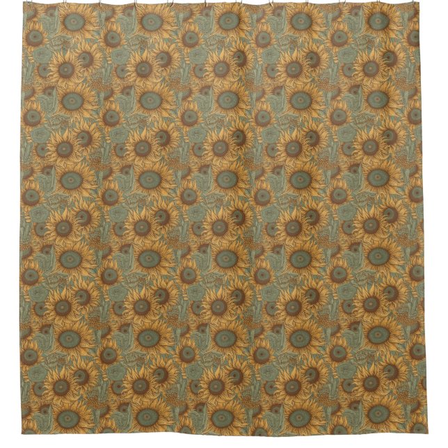 Sunflowers Shower Curtain (Front)