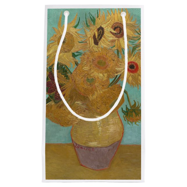 Sunflowers Small Gift Bag (Front)