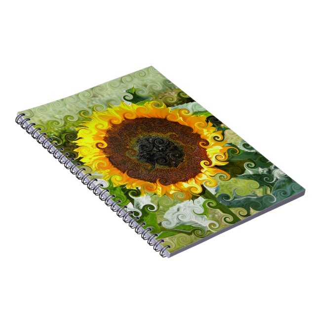 SUNFLOWERS SPIRAL NOTEBOOK (Right Side)