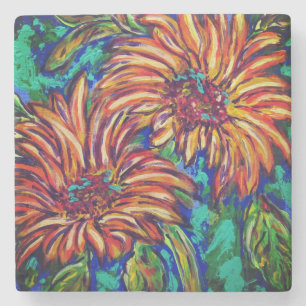 Sunflowers Stone Coaster