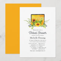 Sunflowers Summer Virtual Baby Shower