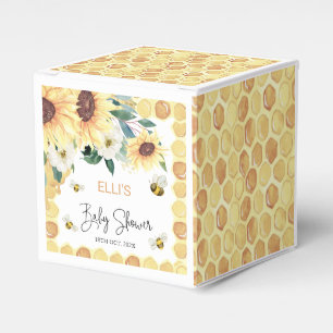 Sunflowers Sweet As Can Bee Baby Shower Favour Box