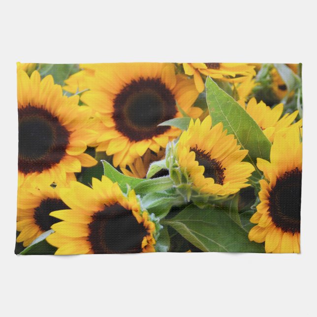 Sunflowers Tea Towel (Horizontal)