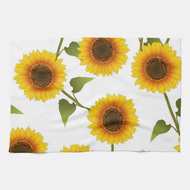Sunflowers Tea Towel (Horizontal)
