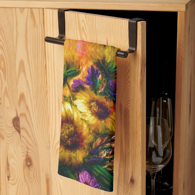 Sunflowers Tea Towel (Thirds Fold)