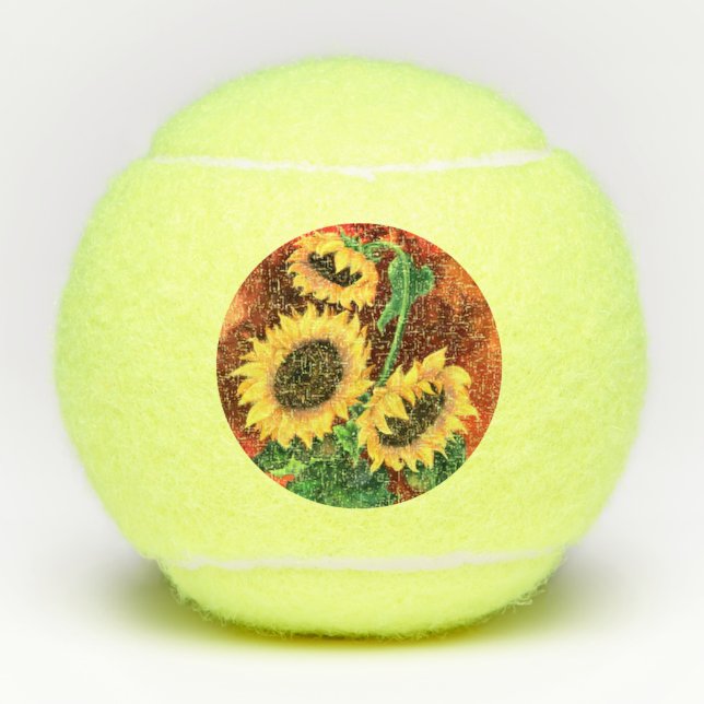 Sunflowers Tennis Balls (Front)