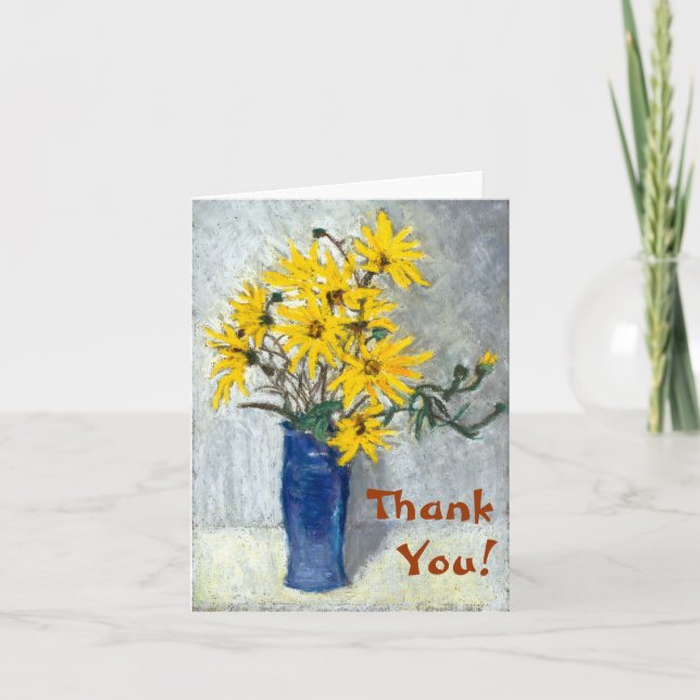 Sunflowers 'Thank You' Notecard (Front)