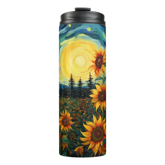 Sunflowers Thermal Tumbler (Front)