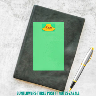 Sunflowers Three Post-it Notes