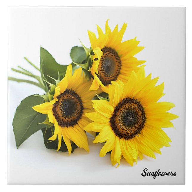 Sunflowers  tile (Front)