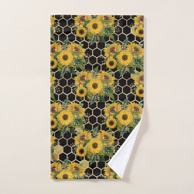 Sunflowers Turn Naturally Towards The Light Hand Towel (Hand Towel)