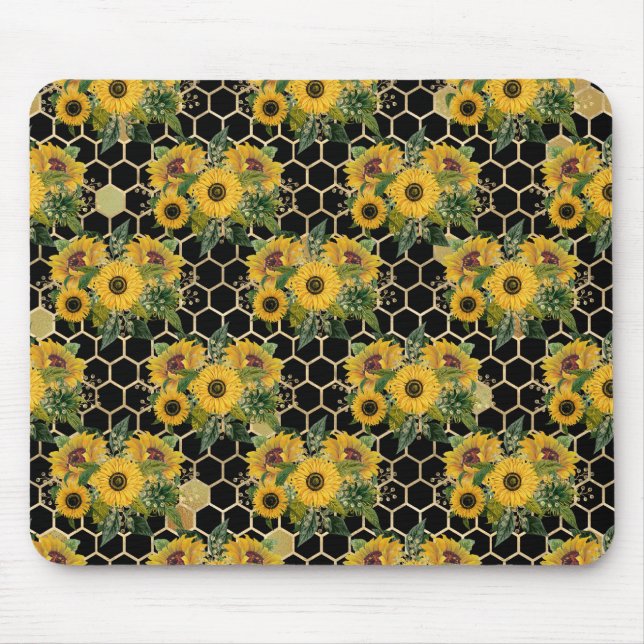 Sunflowers Turn Naturally Towards The Light Mouse Pad (Front)