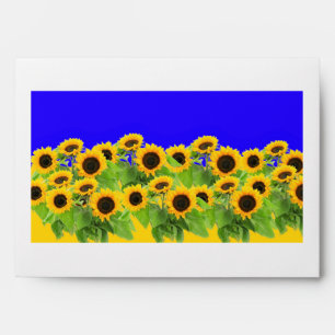 Sunflowers - Ukrainian Flag Peace Freedom Ukraine Envelope
