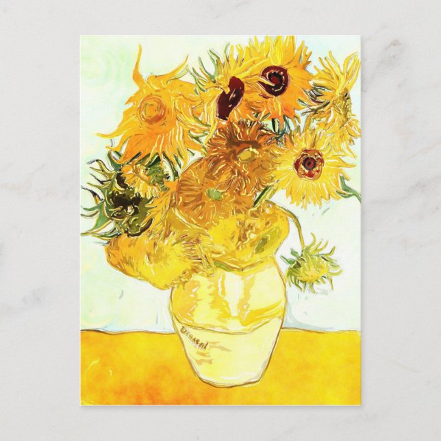 Sunflowers - Van Gogh Postcard (Front)