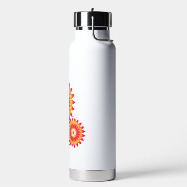 Sunflowers Vector Flower Water Bottle (Left)