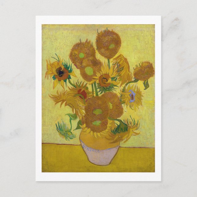 Sunflowers, Vincent van Gogh, 1889 Postcard (Front)