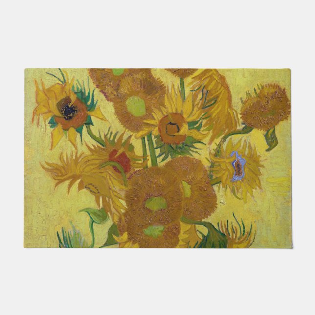 Sunflowers, Vincent van Gogh Doormat (Front)