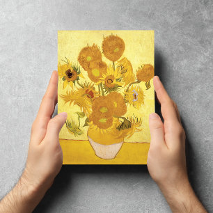 Sunflowers Vincent van Gogh Fine Art Note Card