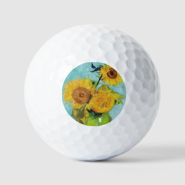 Sunflowers Vincent van Gogh    Golf Balls (Front)