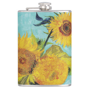 Sunflowers Vincent van Gogh  Hip Flask