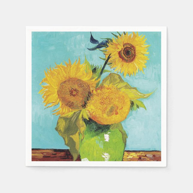 Sunflowers Vincent van Gogh  Napkin (Front)