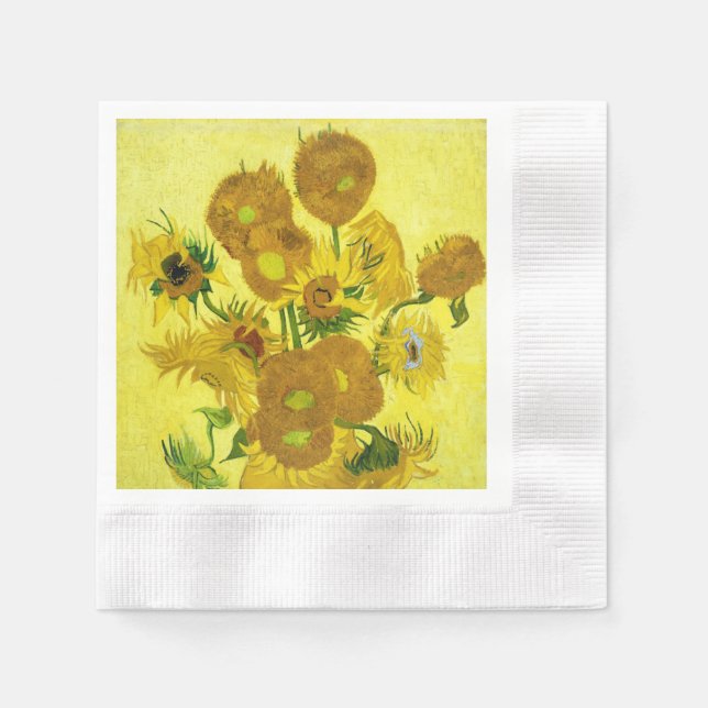 Sunflowers Vincent van Gogh      Napkin (Front)