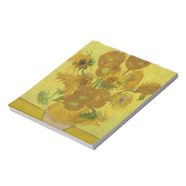 Sunflowers - Vincent van Gogh Notepad (Rotated)