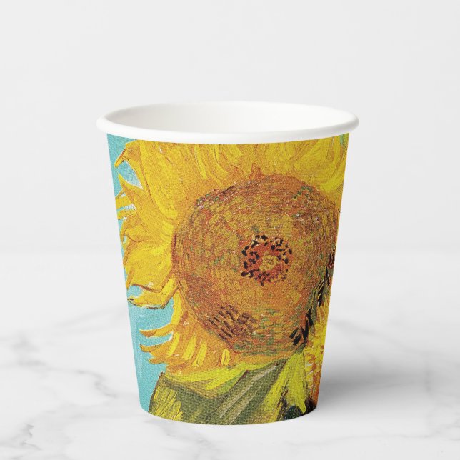 Sunflowers Vincent van Gogh    Paper Cups (Front)