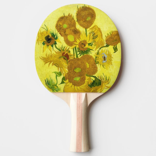 Sunflowers Vincent van Gogh    Ping Pong Paddle (Front)